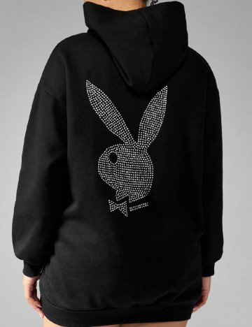 Hanorac Oversize MISSGUIDED Plus Size, negru