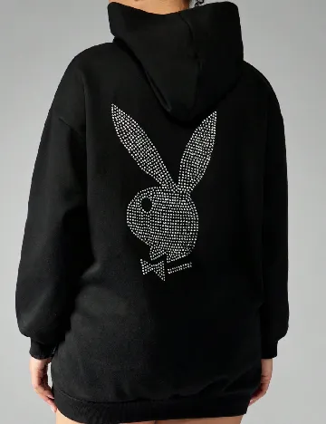 Hanorac Oversize MISSGUIDED Plus Size, negru Negru