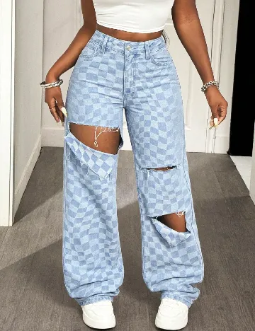 Blugi SHEIN, albastru Albastru