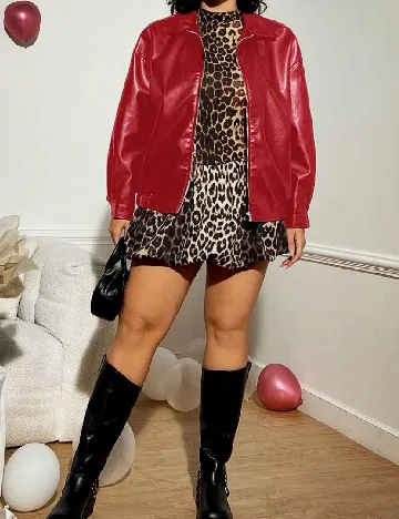 Jacheta SHEIN CURVE, rosu Rosu