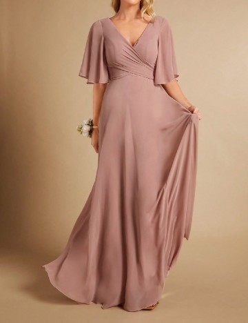 Rochie lunga SHEIN, roz pudra