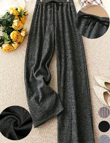 Pantaloni SHEIN CURVE, gri Gri