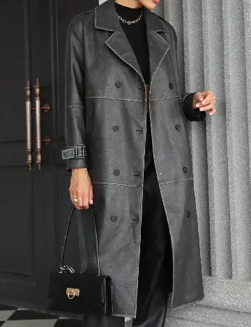 Palton SHEIN, gri inchis Gri