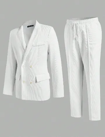 Costum SHEIN, alb Alb