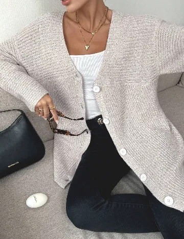 Cardigan SHEIN, crem Crem