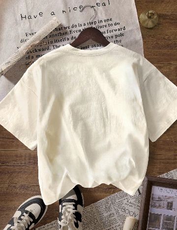 Tricou SHEIN, crem