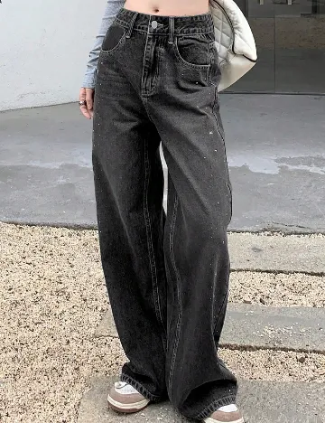 Blugi Dazy, negru Negru