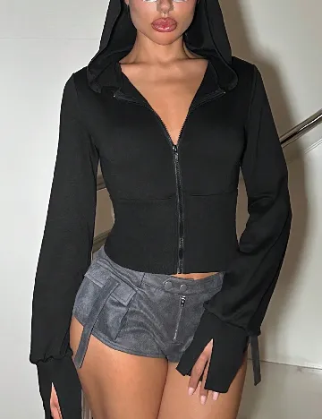 Hanorac SHEIN, negru Negru