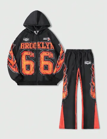 Compleu Romwe, negru Negru