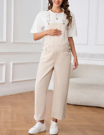 Salopeta SHEIN Maternity, crem Crem