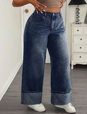 Blugi SHEIN CURVE, albastru