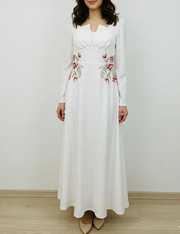 Rochie medie SHEIN, alb Alb