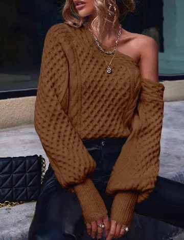 Pulover SHEIN, maro Maro