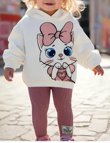 Compleu Shein Kids, alb/roz Alb