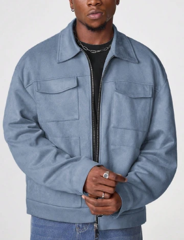 Jacheta SHEIN, albastru Albastru