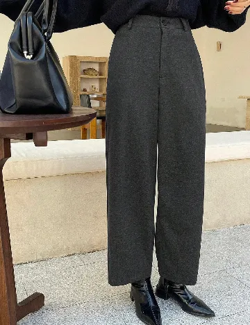 Pantaloni Dazy, gri inchis Gri