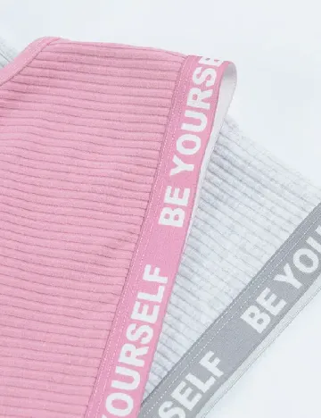 Set bustiere 2 bucati Cool Club, roz/gri Roz