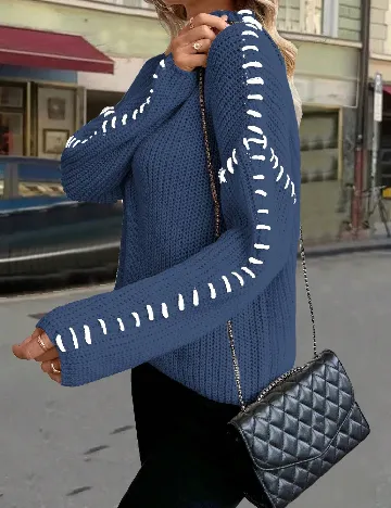 Bluza SHEIN, albastru Albastru