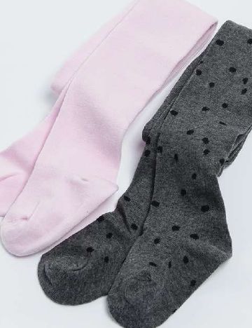 Set ciorapi 2 bucati Cool 2 Party, gri/roz