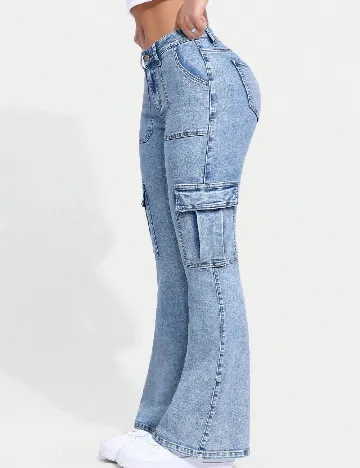 Blugi SHEIN, albastru Albastru