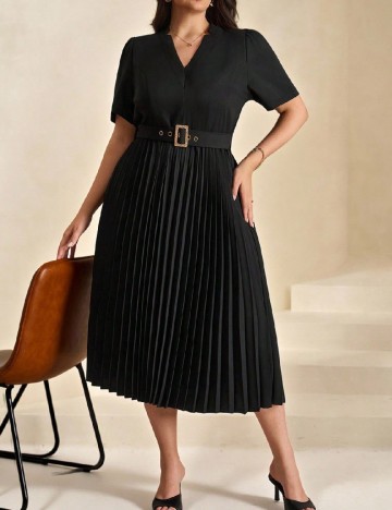 Rochie medie SHEIN CURVE, negru