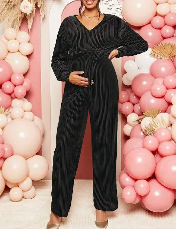 Salopeta SHEIN Maternity, negru Negru