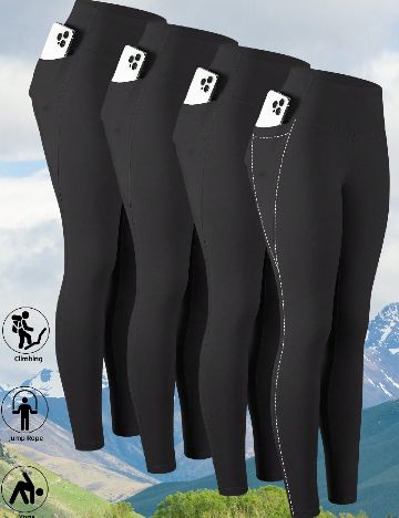 Set colanti 4 perechi SHEIN, negru