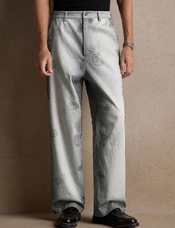 Pantaloni Anewsta, gri deschis