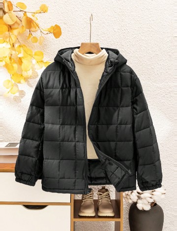 Geaca Shein Kids, negru