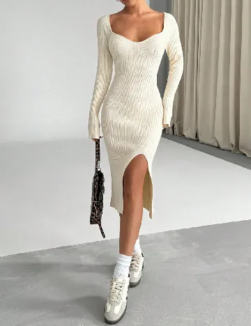 Rochie medie SHEIN, crem Crem