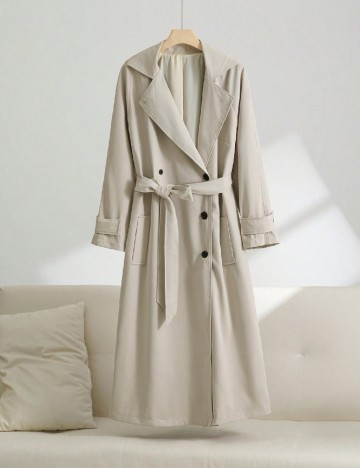 Trench SHEIN CURVE, bej