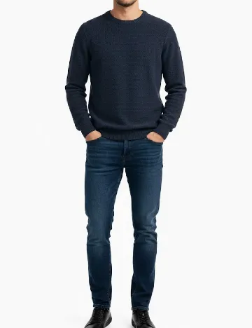 Bluza Pull&Bear, bleumarin Albastru