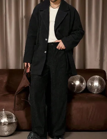 Palton SHEIN, negru Negru