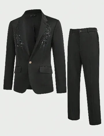 Costum SHEIN, negru Negru