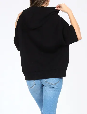 Hanorac Bershka, negru Negru