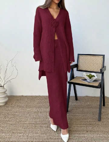 Compleu SHEIN, visiniu