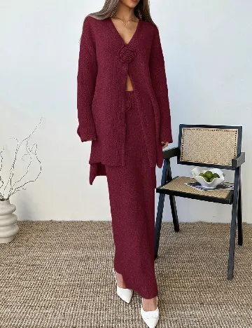 Compleu SHEIN, visiniu Rosu