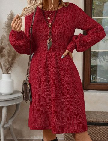 Rochie scurta Emery Rose, rosu