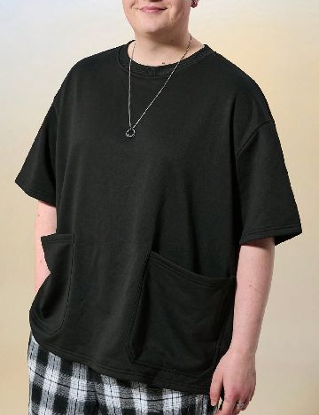 Tricou SHEIN Plus Size Men, negru