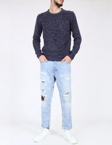 Bluza Pull&Bear, bleumarin Albastru