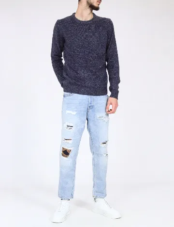 Bluza Pull&Bear, bleumarin Albastru