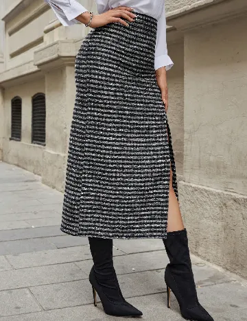 Fusta SHEIN, negru Negru