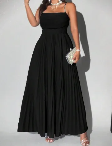 Rochie lunga SHEIN CURVE, negru Negru