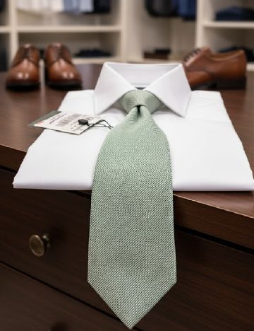 Cravata Zara, verde deschis