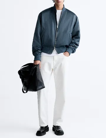 Jacheta Zara, albastru Albastru