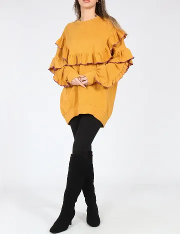 Bluza Oversize Bershka, galben Galben