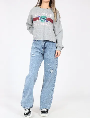 Bluza Bershka, gri Gri