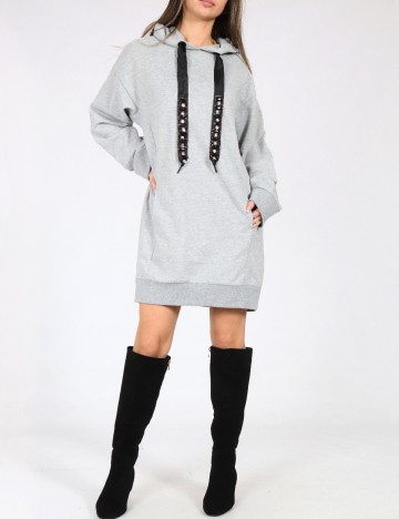 Rochie scurta Bershka, gri