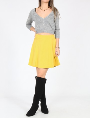 Fusta Bershka, galben