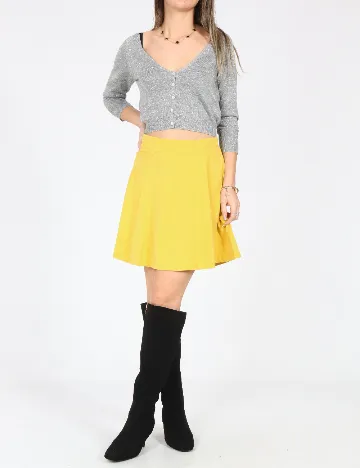 Fusta Bershka, galben Galben